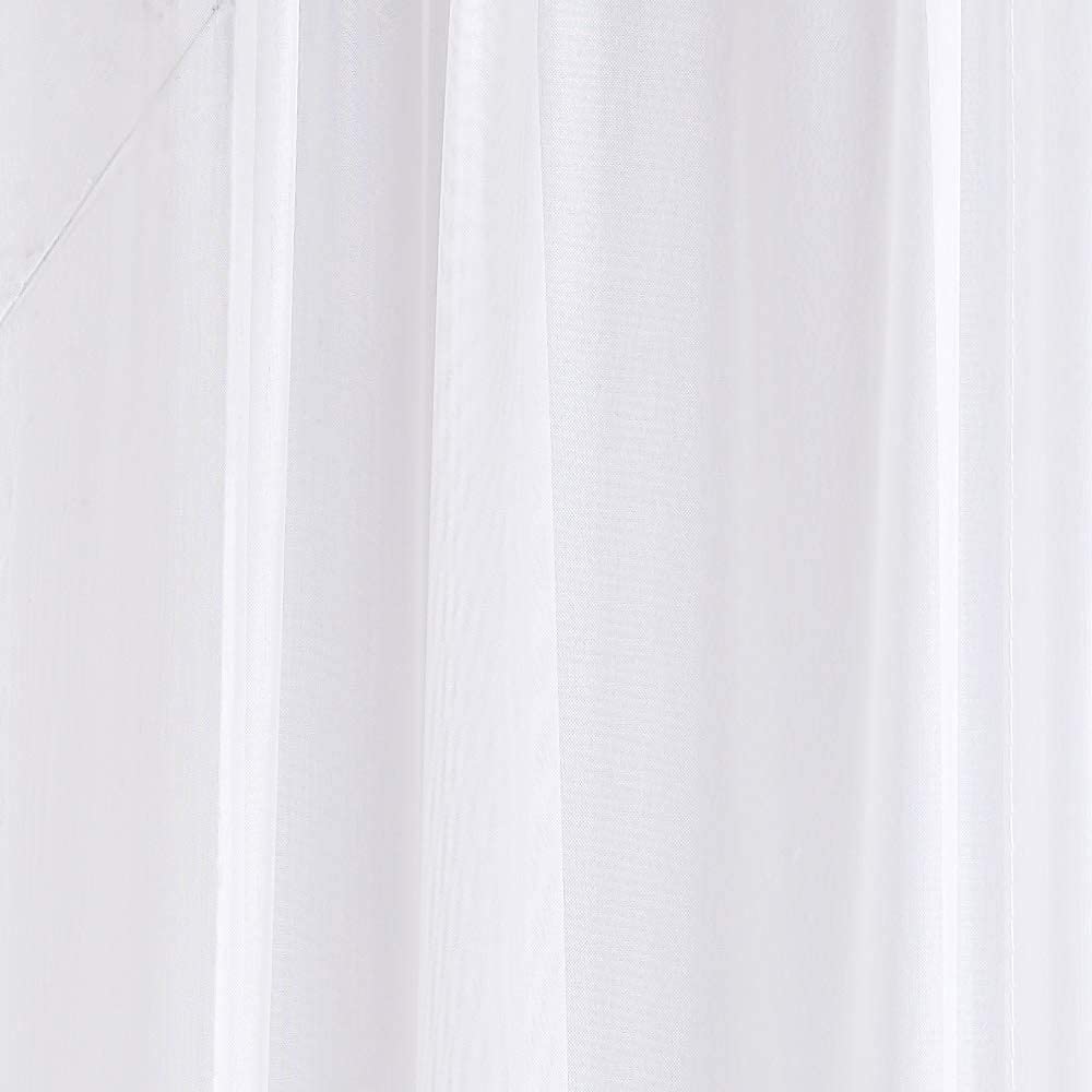 WARM HOME DESIGNS Wedding Arch Draping Fabric Bundle Has 2 216 Inch (18 Feet) Scarves in Caramel Gold & White Fabric for Wedding Fabric, Wedding Ceremony or Wedding Decoration. AD White & Gold 216”