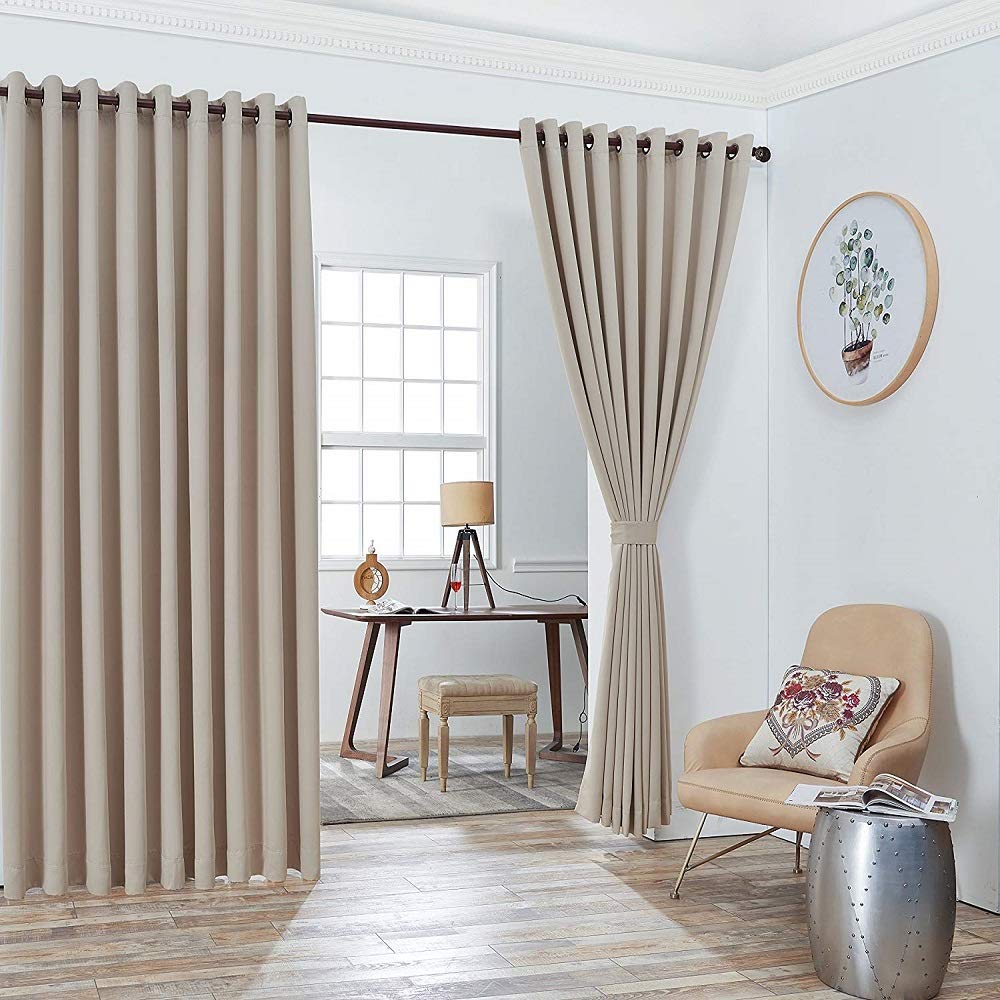 Warm Home Designs Extra Large 2 Ivory Wall to Wall Curtains 108